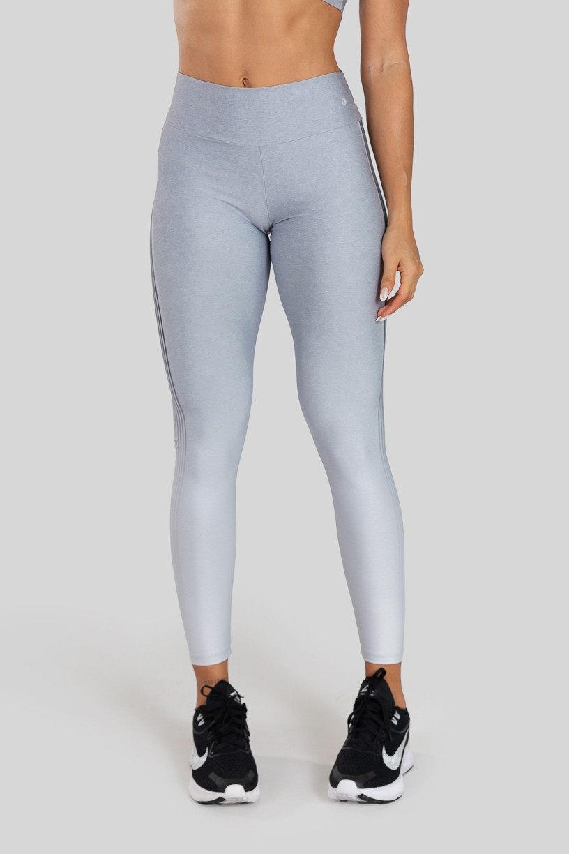 Calça Legging com Cós Duplo Estampa Digital (Gray Lane) | Ref: K3065-B