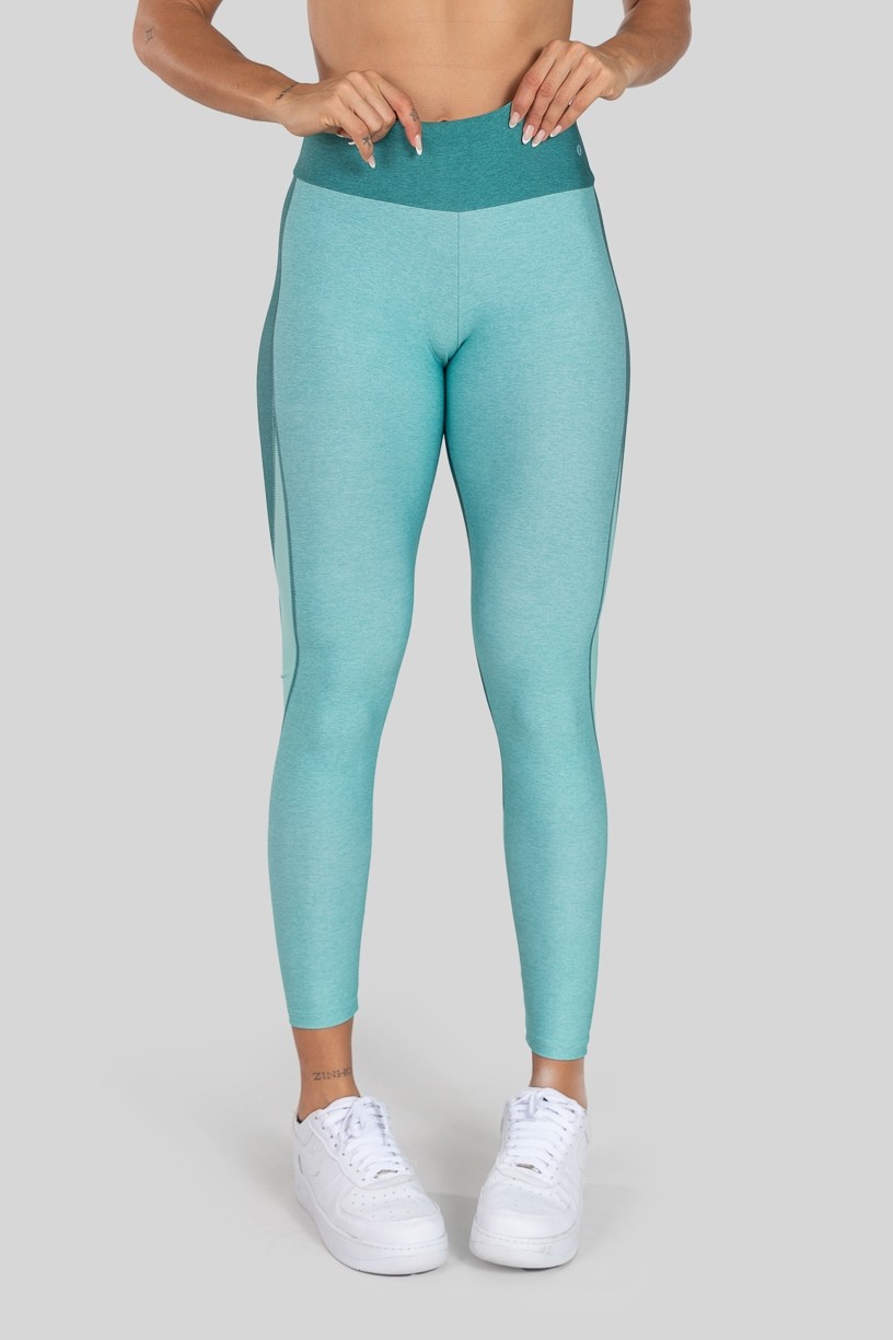 Calça Legging com Cós Duplo Estampa Digital (Marine) | Ref: K3165-A