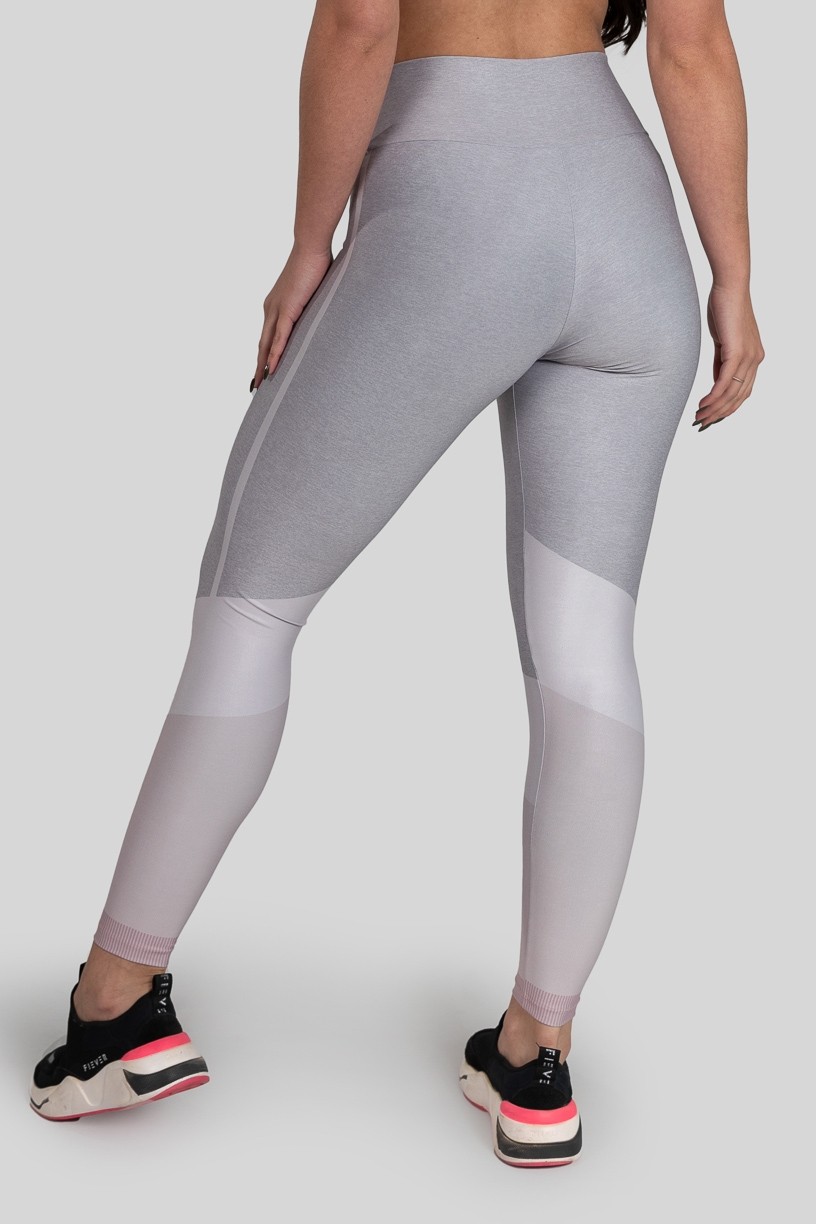 Calça Legging com Cós Duplo Estampa Digital (Nude Shade) | Ref: K3155-A