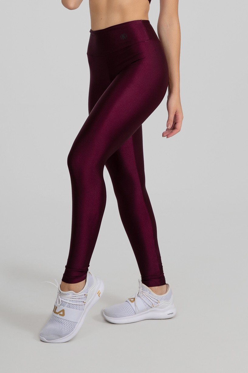 Calça Legging com Cós Triangular (Bordô) | Ref: GO530-F