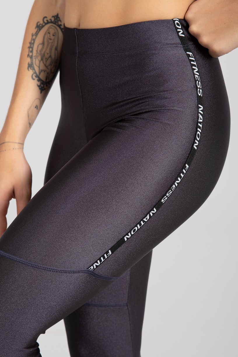 Calça Legging com Chapado (Chumbo) | Ref: GO468-C