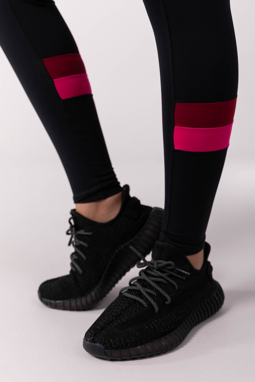 K3838-A_Calca_Legging_com_Faixas_na_Panturrilha_Preto__Rosa__Vinho__Ref:_K3838-A
