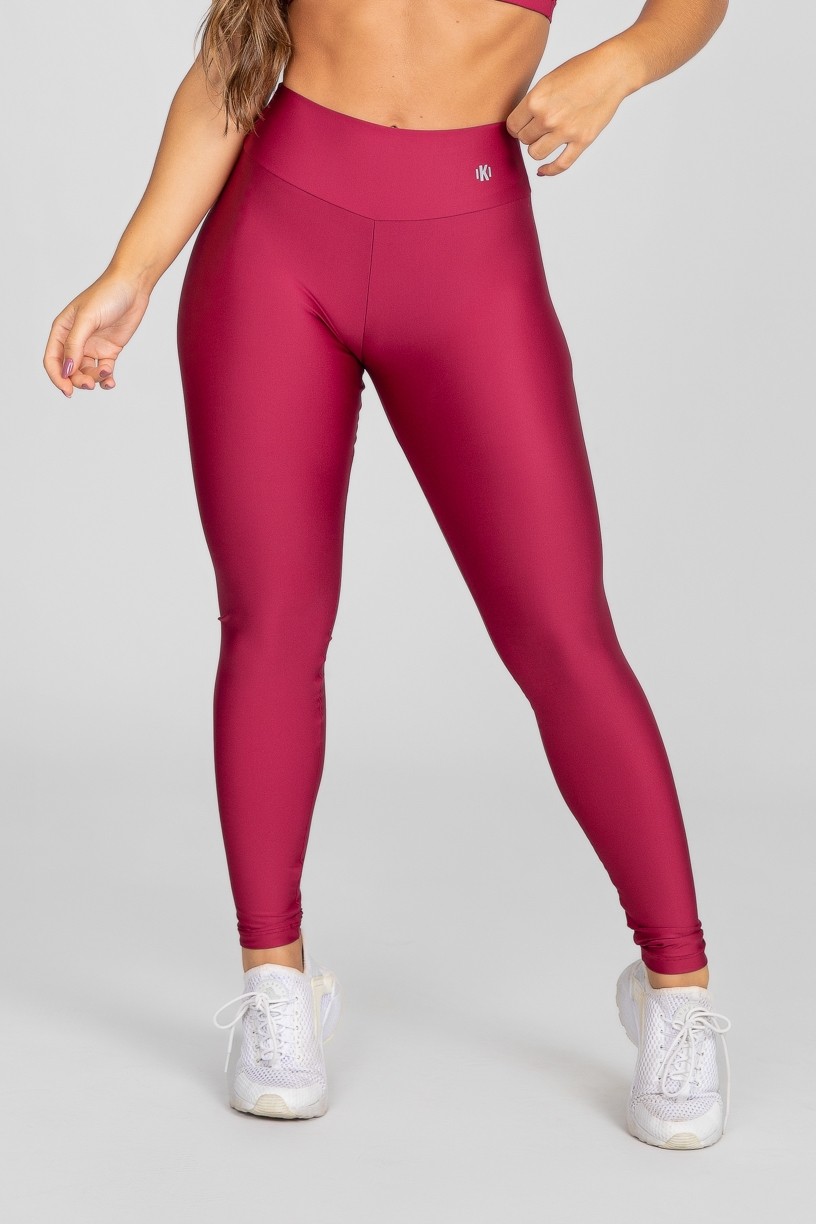 Calça Legging com Franzido Bumbum Up (Vinho) | Ref: K2879-F