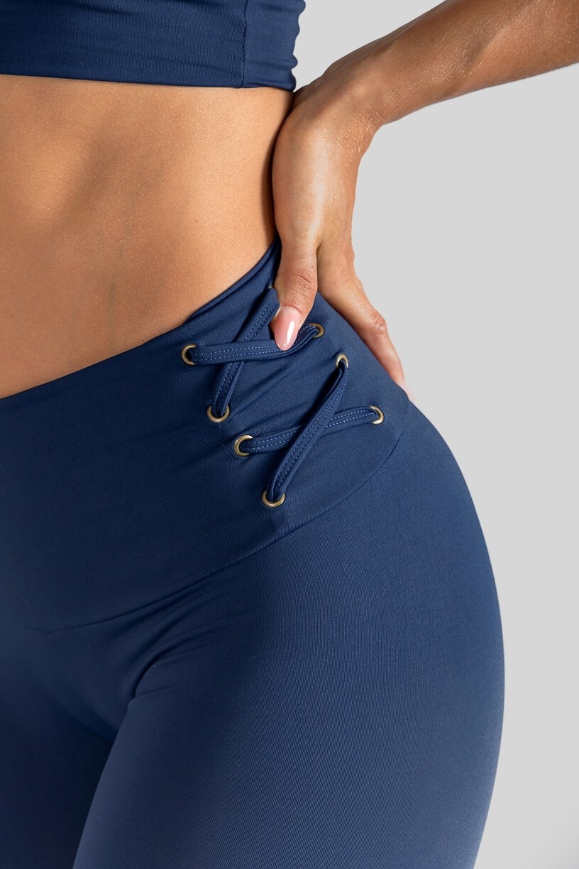 Calça Legging com Ilhós (Azul Marinho) | Ref: K3106-C