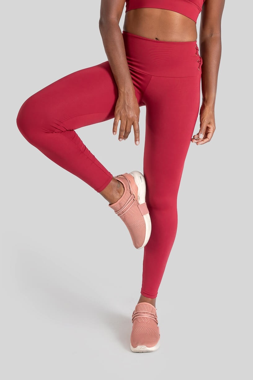 Calça Legging com Ilhós (Vinho) | Ref: K3106-D