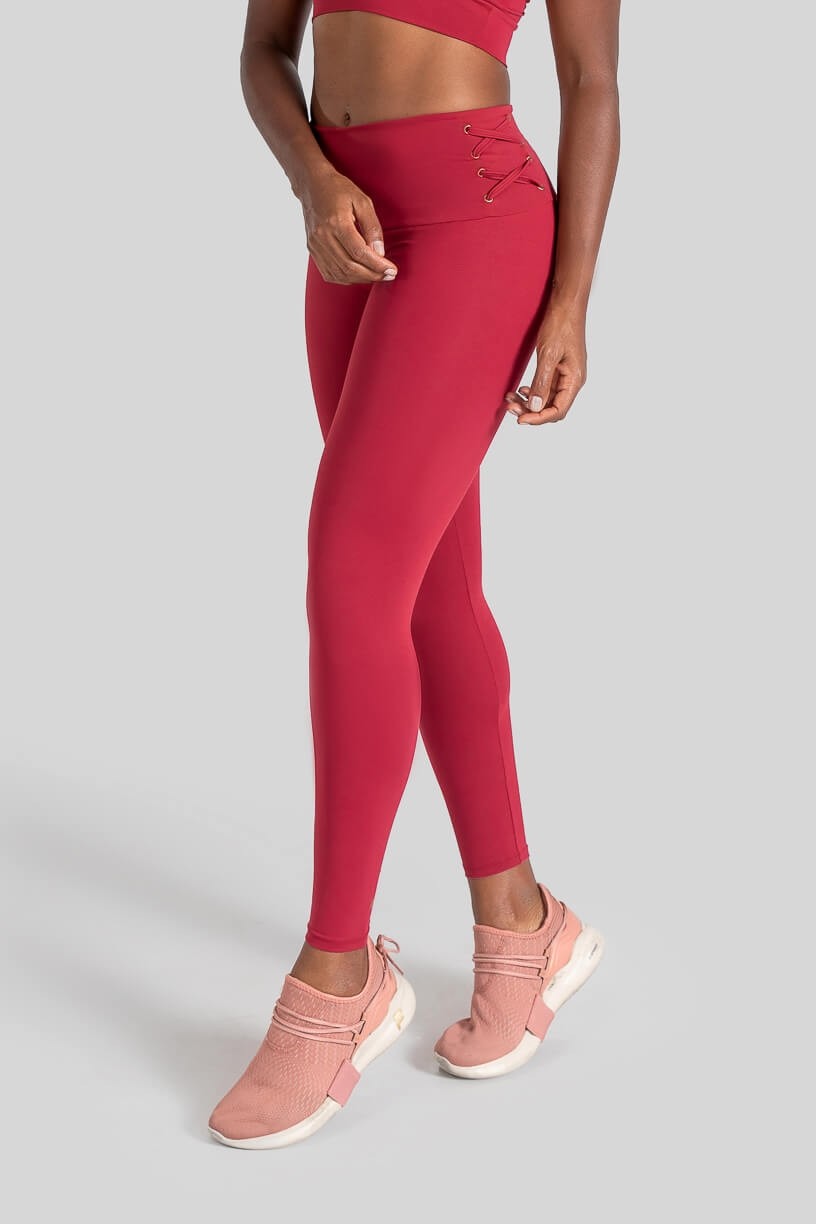 Calça Legging com Ilhós (Vinho) | Ref: K3106-D