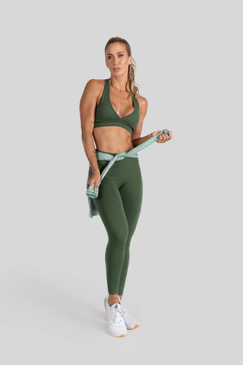 Calça Legging com Passador (Verde Militar) | Ref: K3109-B