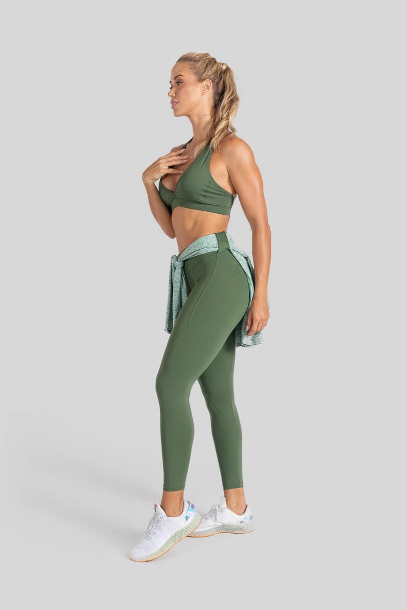 Calça Legging com Passador (Verde Militar) | Ref: K3109-B