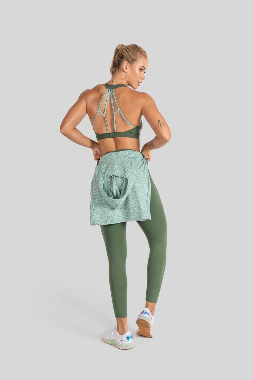 Calça Legging com Passador (Verde Militar) | Ref: K3109-B