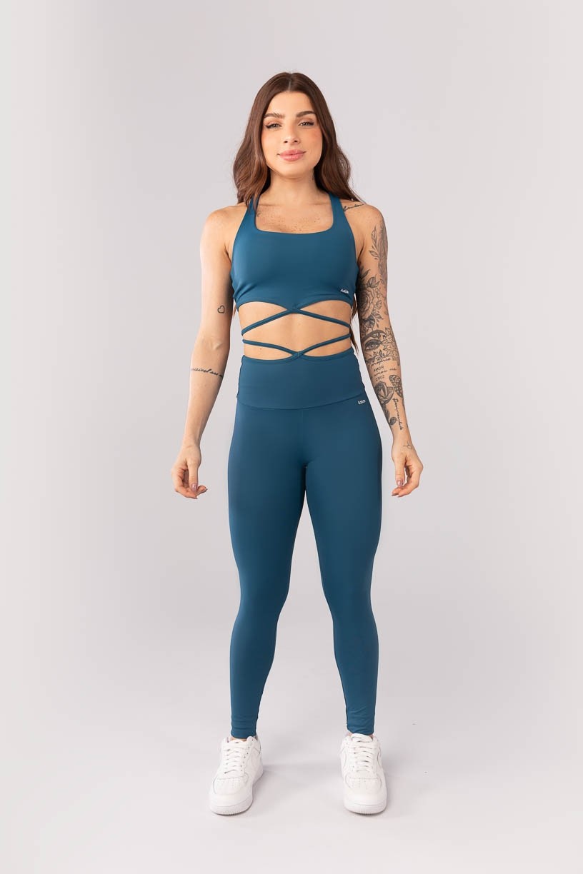 K4052-C_Calca_Legging_com_Tira_na_Cintura_Azul_Petroleo__Ref:_K4052-C