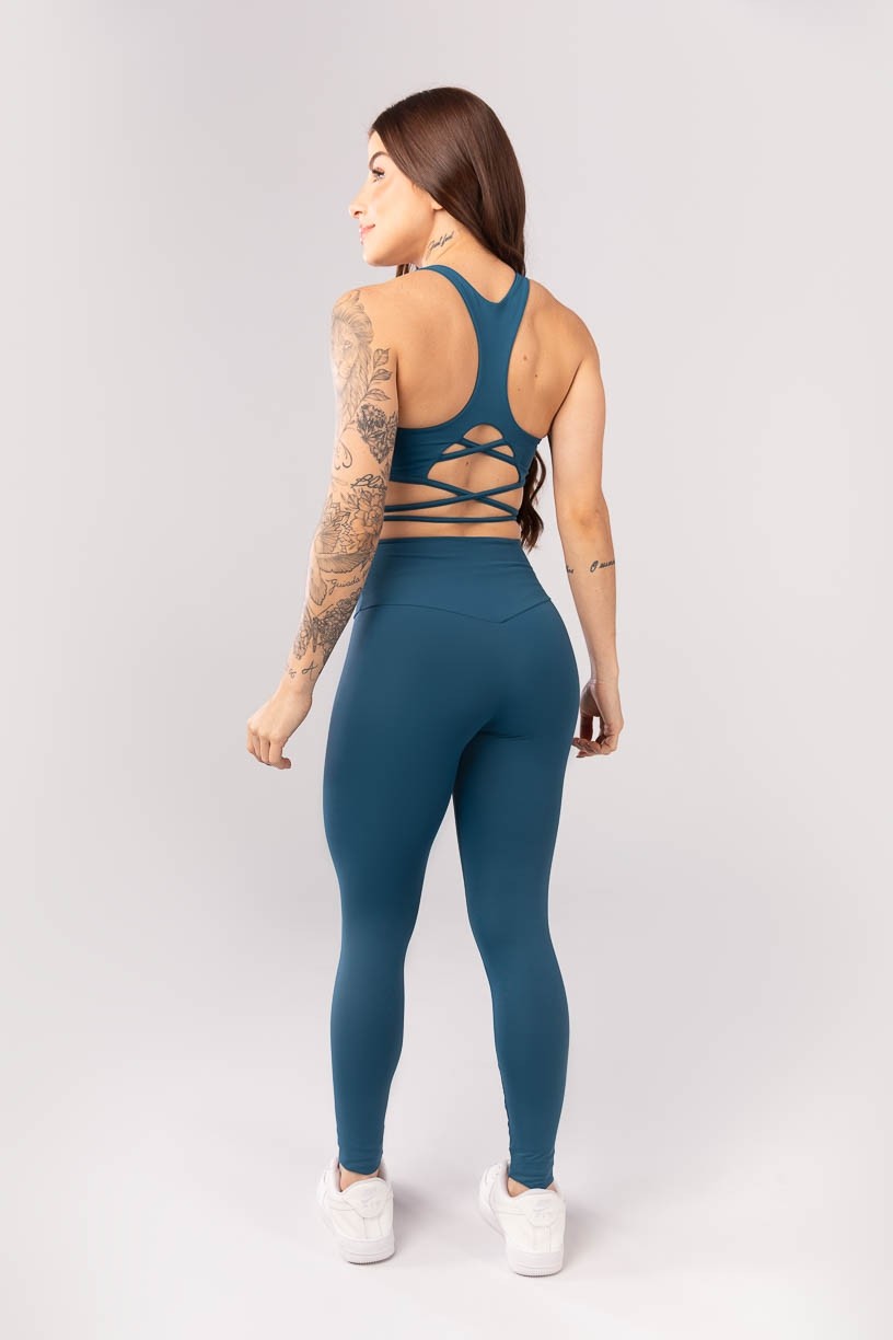 K4052-C_Calca_Legging_com_Tira_na_Cintura_Azul_Petroleo__Ref:_K4052-C