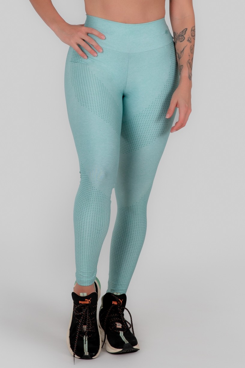 Calça Legging Estampa Digital Cós Duplo (Green Path) | Ref: K3013-A