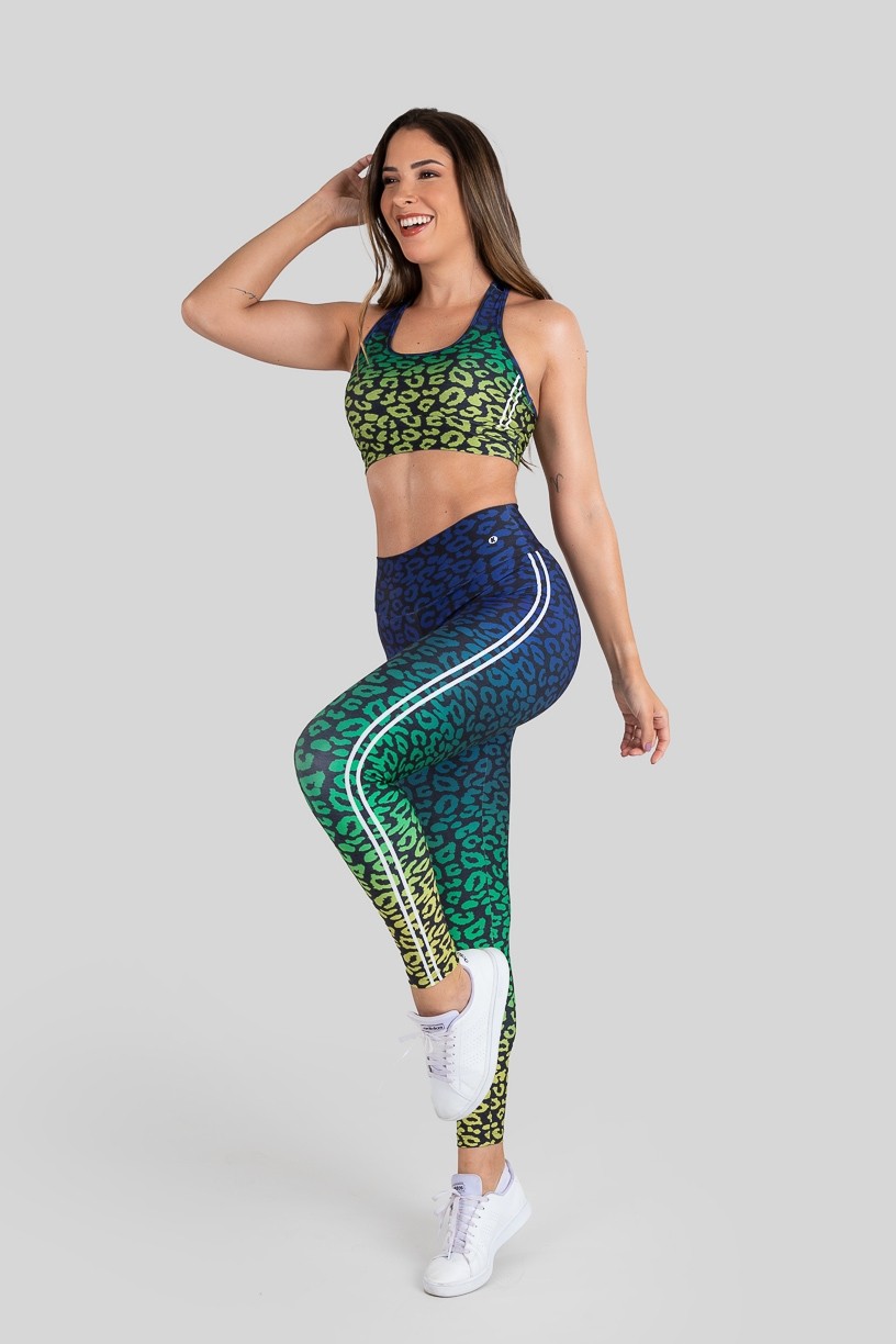 Calça Legging Estampa Digital com Cós Duplo (Brazilcore) | Ref: K3272-A