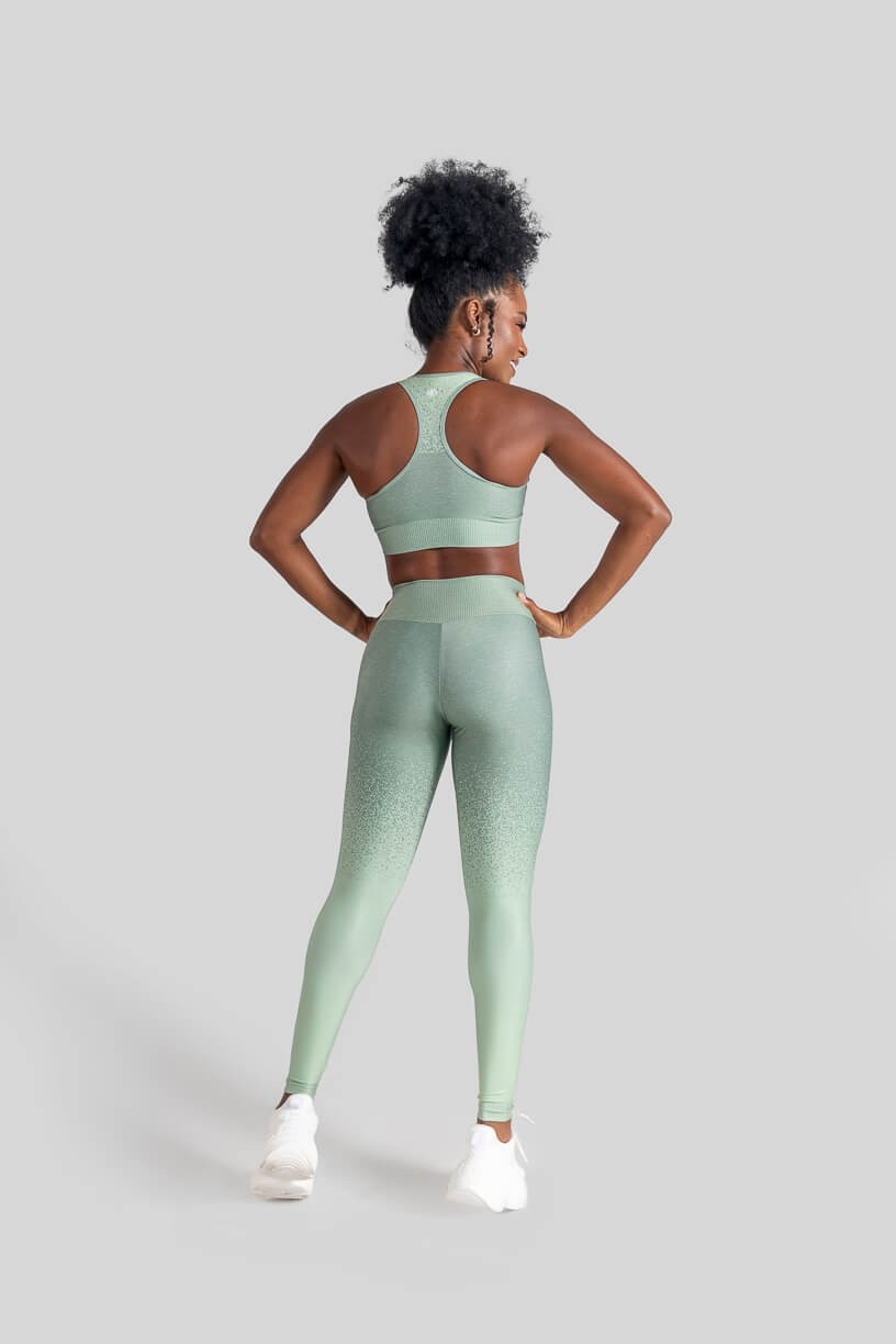 Calça Legging Estampa Digital com Cós Duplo (Deep Green) | Ref: K3124-A