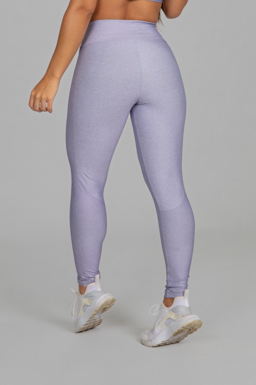 Calça Legging Estampa Digital com Cós Duplo (Usual Lilac) | Ref: K2915