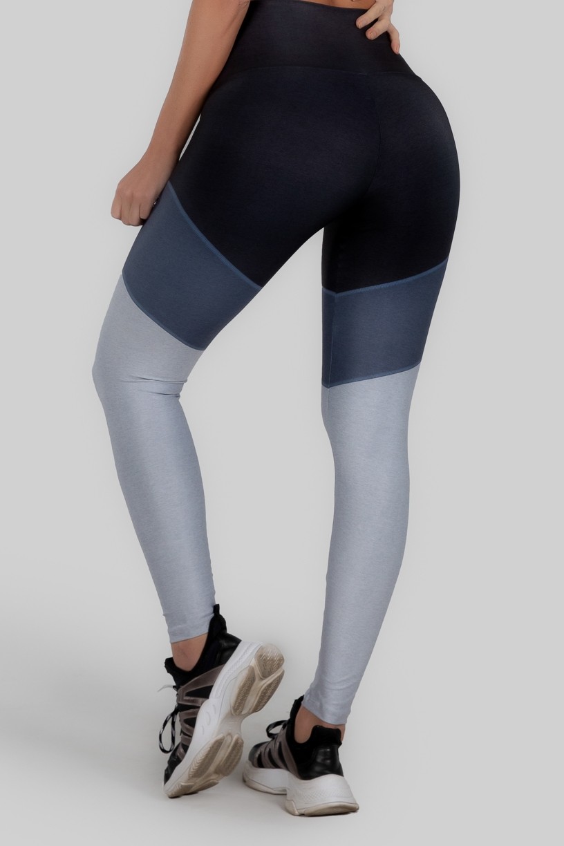 Calça Legging Estampa Digital com Zíper no Cós (Classic Marine) | Ref: K3001-A