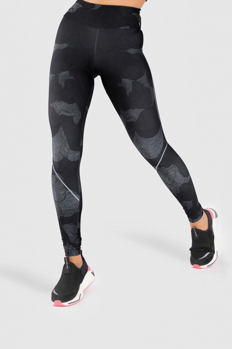 Calça Legging Fitness Estampa Digital Abstract Waves | Ref: GO186