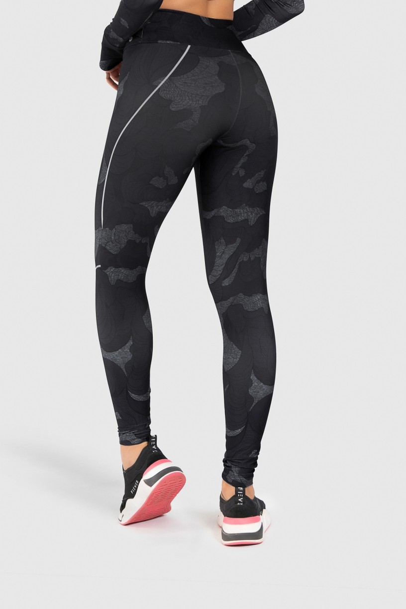 Calça Legging Fitness Estampa Digital Abstract Waves | Ref: GO186