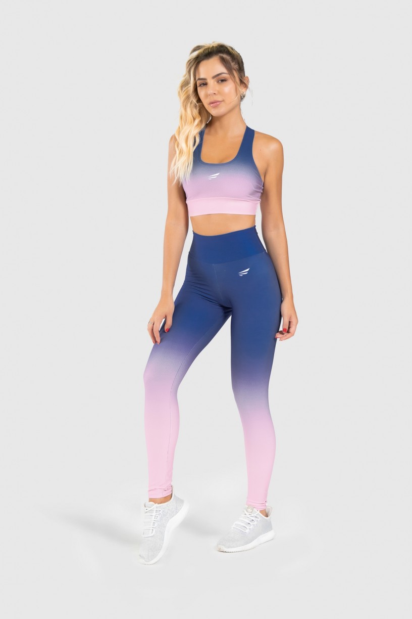 Calça Legging Fitness Estampa Digital Blue Hour | Ref: GO250