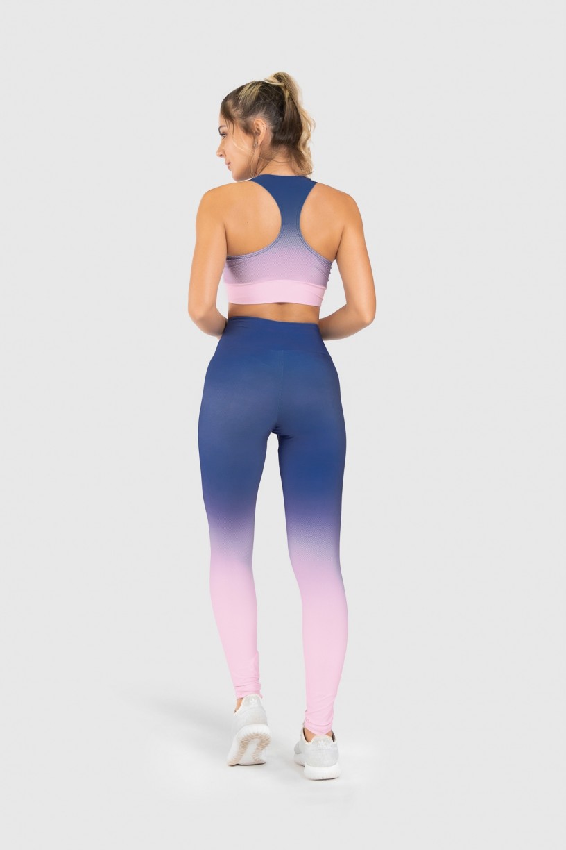 Calça Legging Fitness Estampa Digital Blue Hour | Ref: GO250