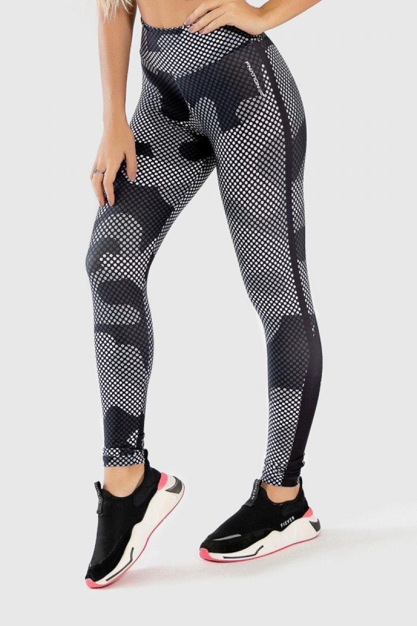 Calça Legging Fitness Estampa Digital Camo Screen | Ref: GO331