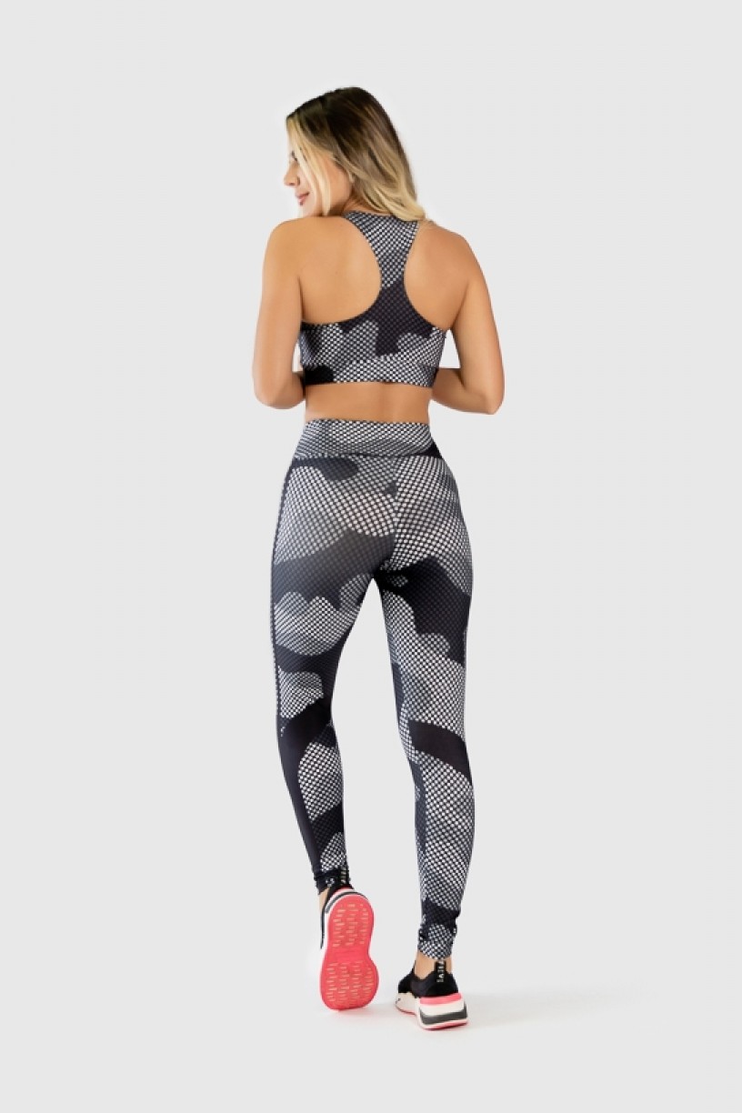 Calça Legging Fitness Estampa Digital Camo Screen | Ref: GO331