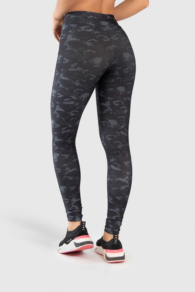 Calça Legging Fitness Estampa Digital Camouflaged Black | Ref: GO189-A 