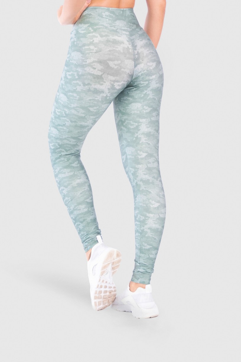 Calça Legging Fitness Estampa Digital Camouflaged Green | Ref: GO189-B