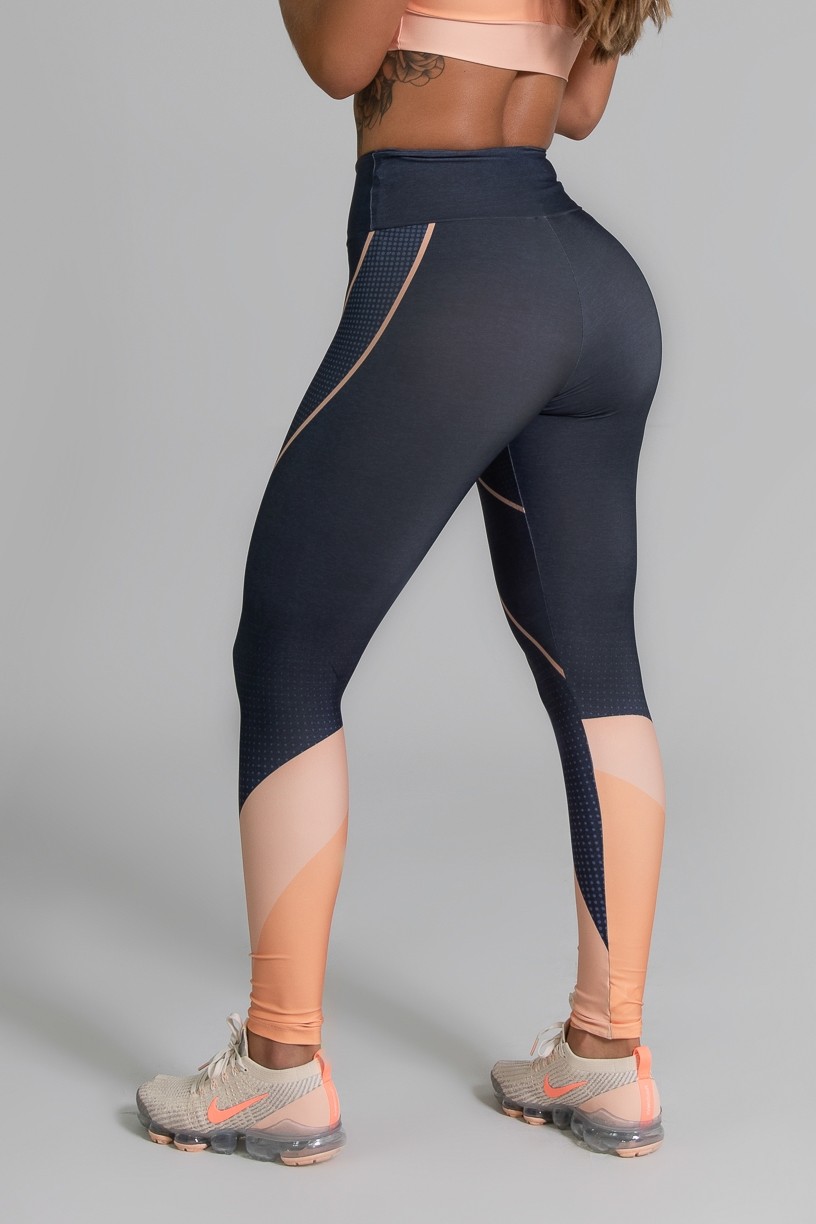 Calça Legging Fitness Estampa Digital Coral Brand | Ref: GO343