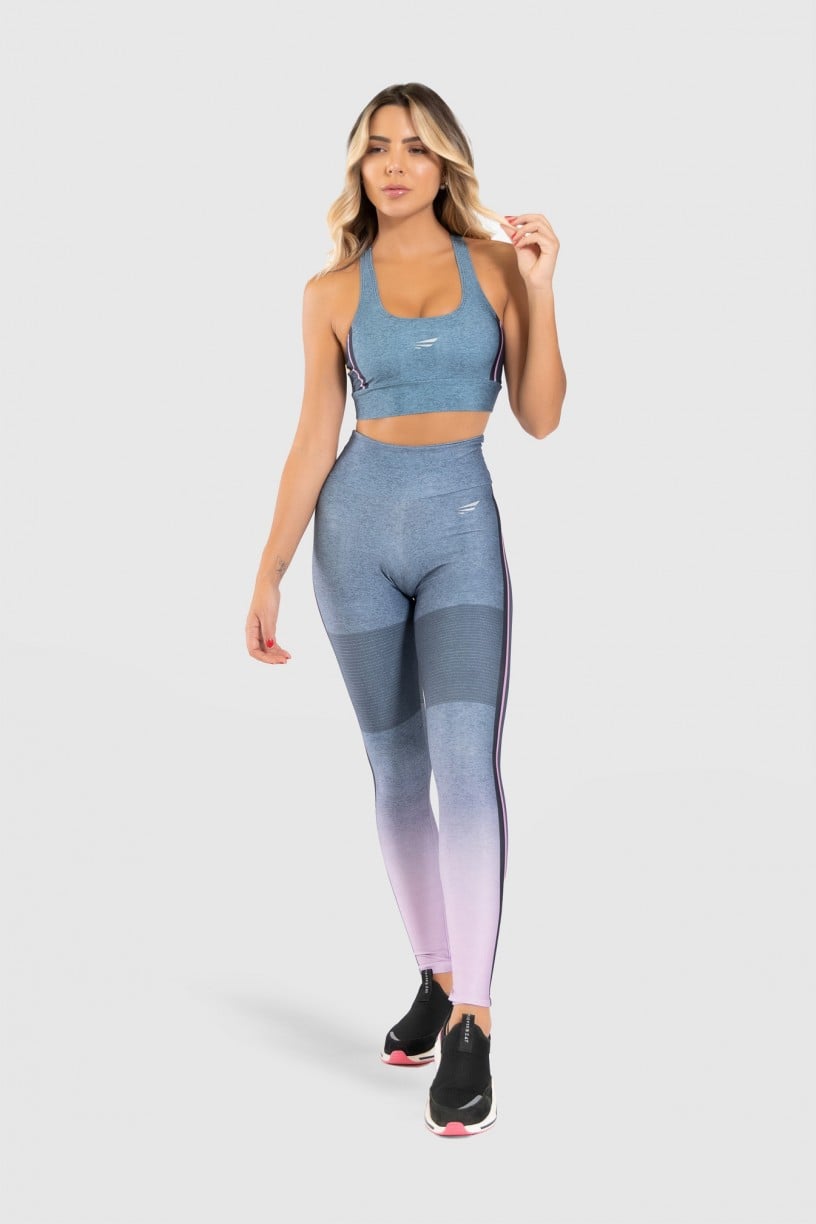 Calça Legging Fitness Estampa Digital Crossing Colors | Ref: GO178