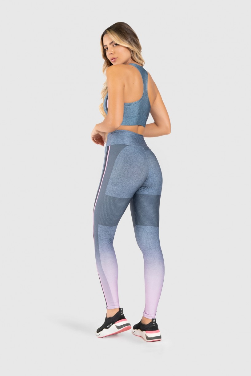 Calça Legging Fitness Estampa Digital Crossing Colors | Ref: GO178