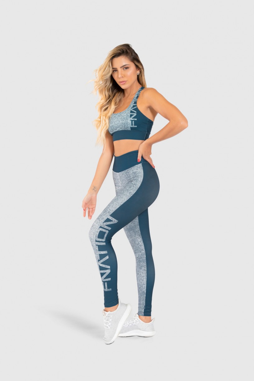 Calça Legging Fitness Estampa Digital Double Merge | Ref: GO197 