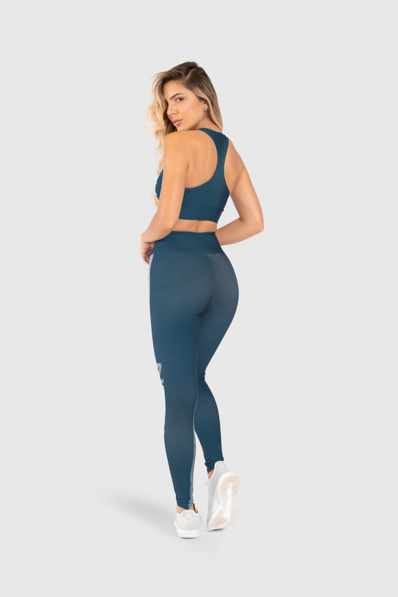 Calça Legging Fitness Estampa Digital Double Merge | Ref: GO197 