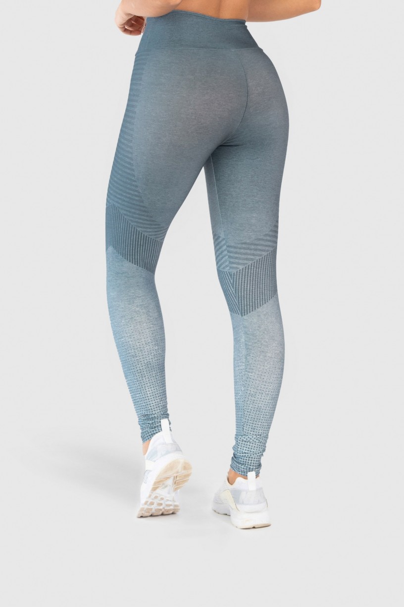 Calça Legging Fitness Estampa Digital Gray Chevron | Ref: GO242