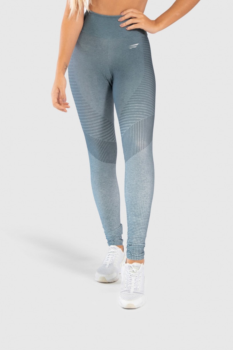 Calça Legging Fitness Estampa Digital Gray Chevron | Ref: GO242