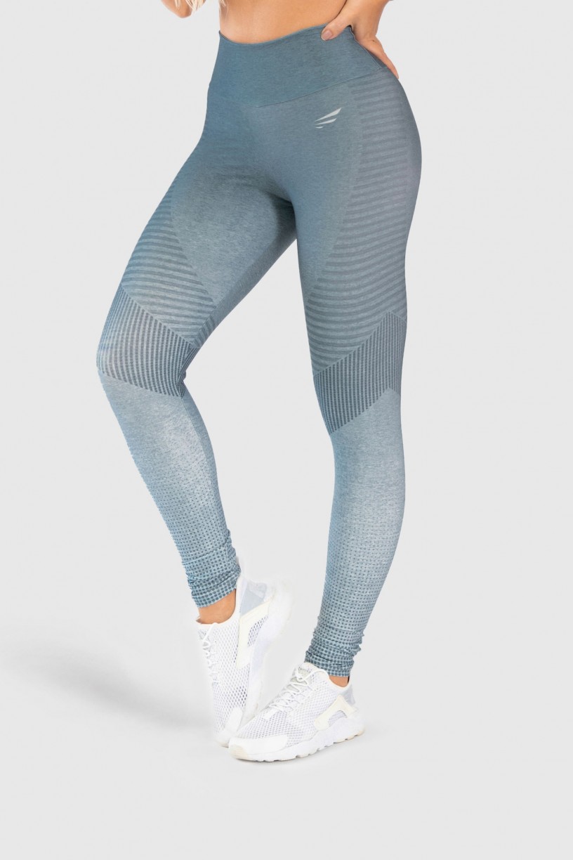 Calça Legging Fitness Estampa Digital Gray Chevron | Ref: GO242