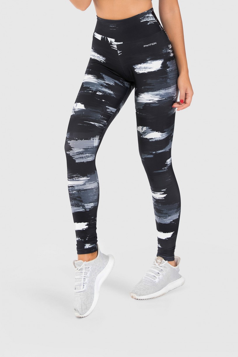 Calça Legging Fitness Estampa Digital Gray Shades | Ref: GO215