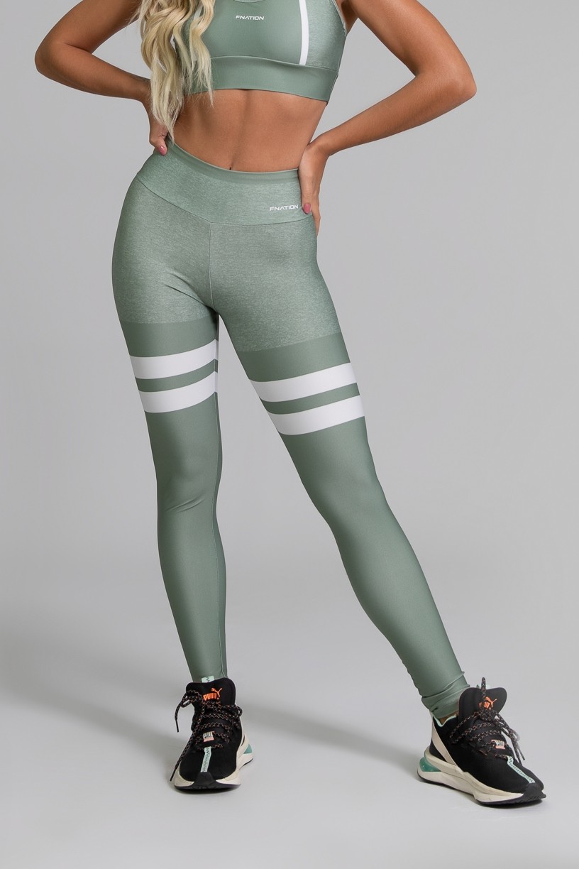 Calça Legging Fitness Estampa Digital Green Army | Ref: GO390
