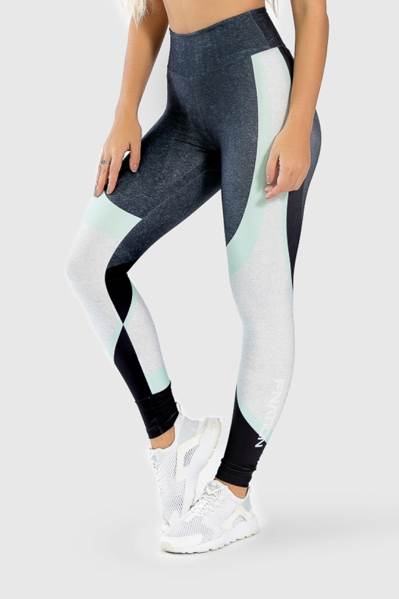 Calça Legging Fitness Estampa Digital Green Twist  Ref GO294