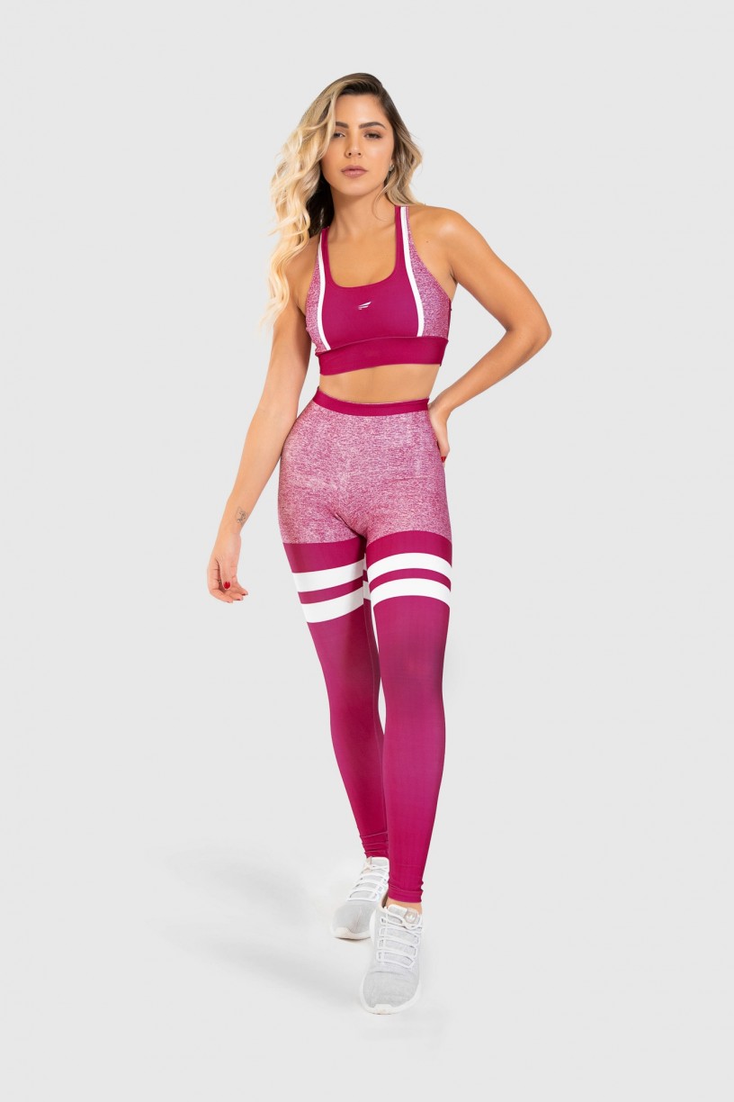 Calça Legging Fitness Estampa Digital Just Wine | Ref: GO407