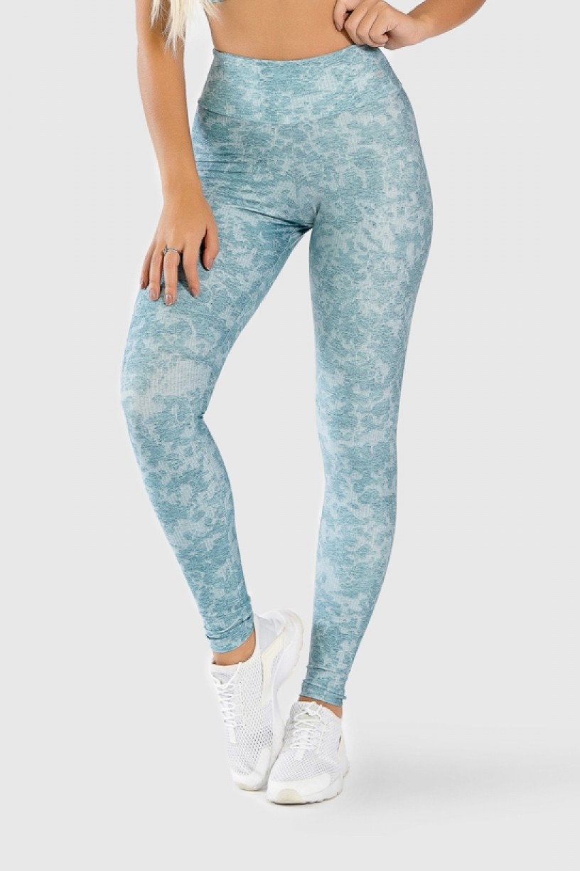 Calça Legging Fitness Estampa Digital Lace Texture | Ref: GO287 