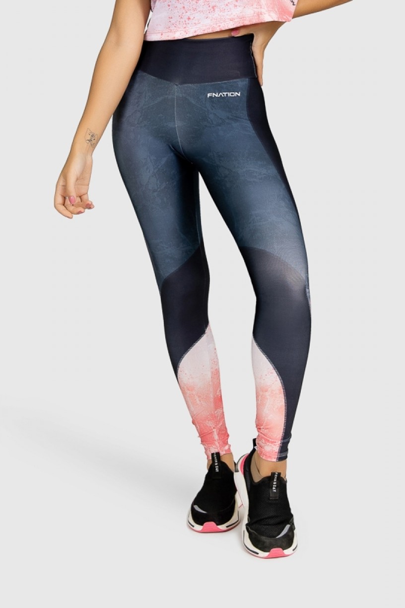 Calça Legging Fitness Estampa Digital Massing Corals | Ref: GO271