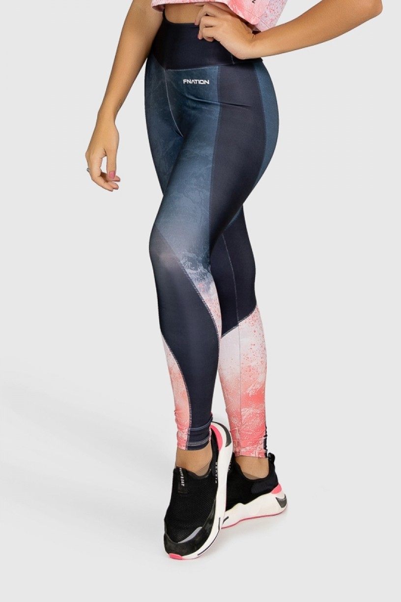 Calça Legging Fitness Estampa Digital Massing Corals | Ref: GO271