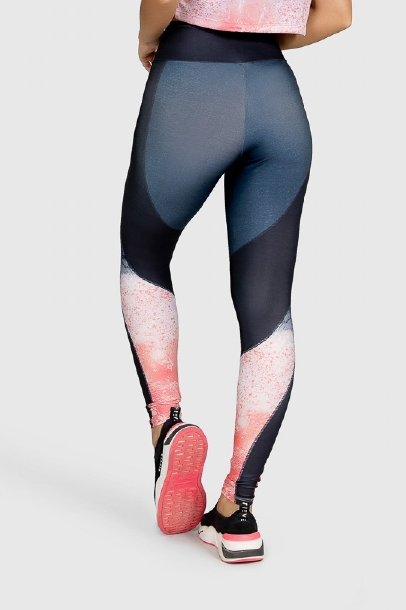 Calça Legging Fitness Estampa Digital Massing Corals | Ref: GO271