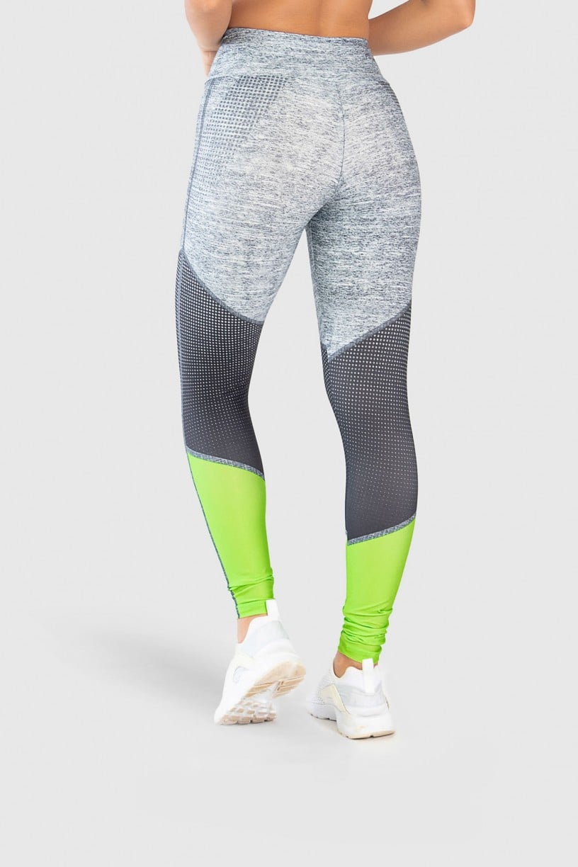 Calça Legging Fitness Estampa Digital Neon Light | Ref: GO239