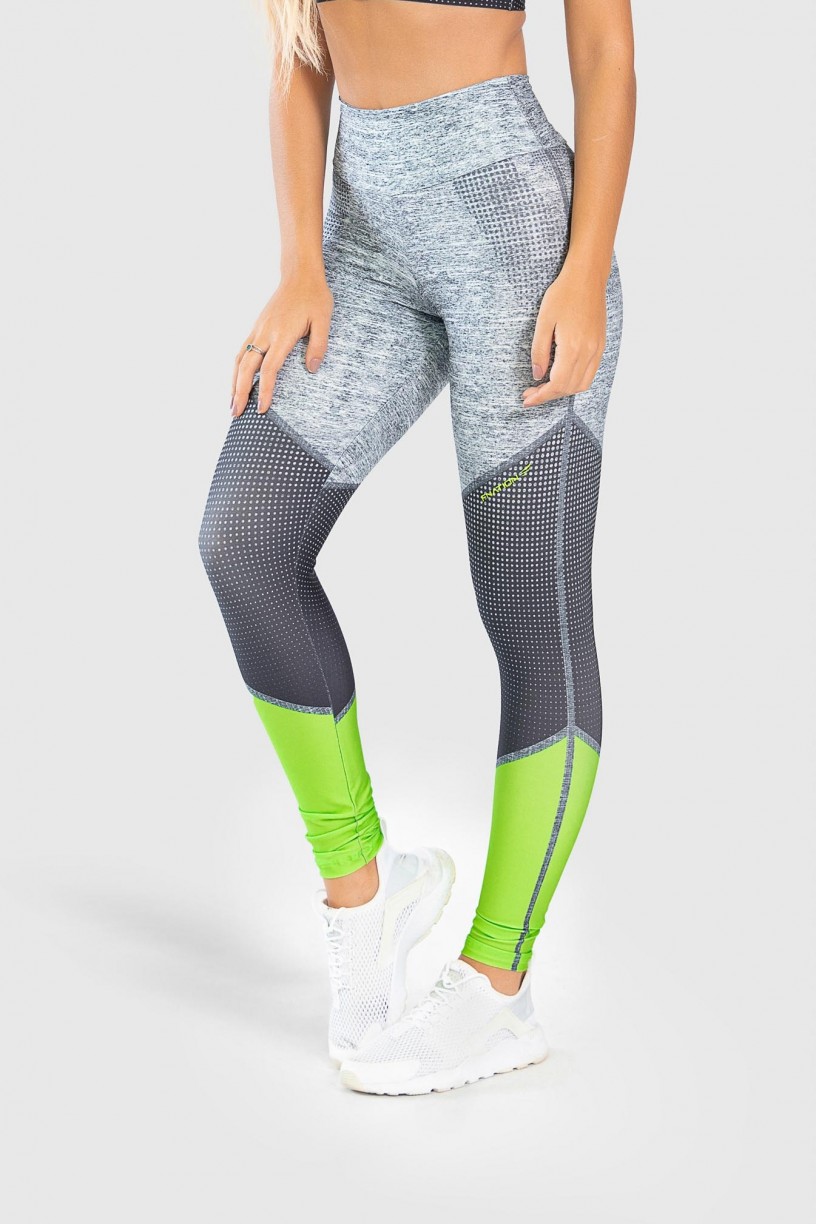 Calça Legging Fitness Estampa Digital Neon Light | Ref: GO239