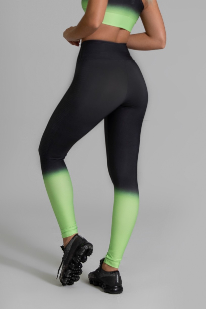 Calça Legging Fitness Estampa Digital Neon Transition | Ref: GO394