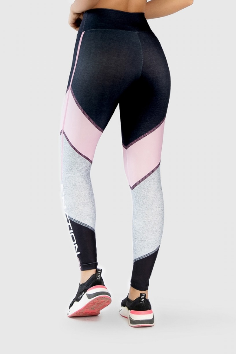 Calça Legging Fitness Estampa Digital Pink Arrow  Ref GO274