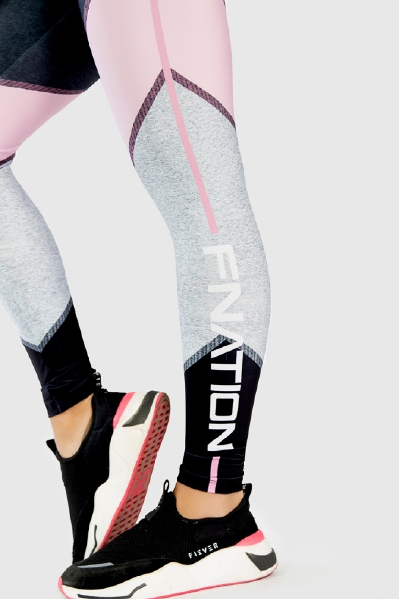 Calça Legging Fitness Estampa Digital Pink Arrow  Ref GO274