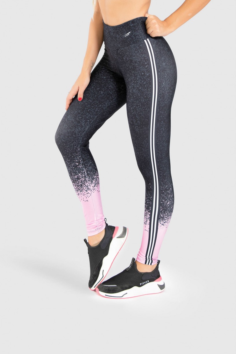 Calça Legging Fitness Estampa Digital Pink Splash  Ref GO191